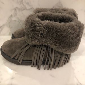Koolaburra Haley Fur and Fringe Boots